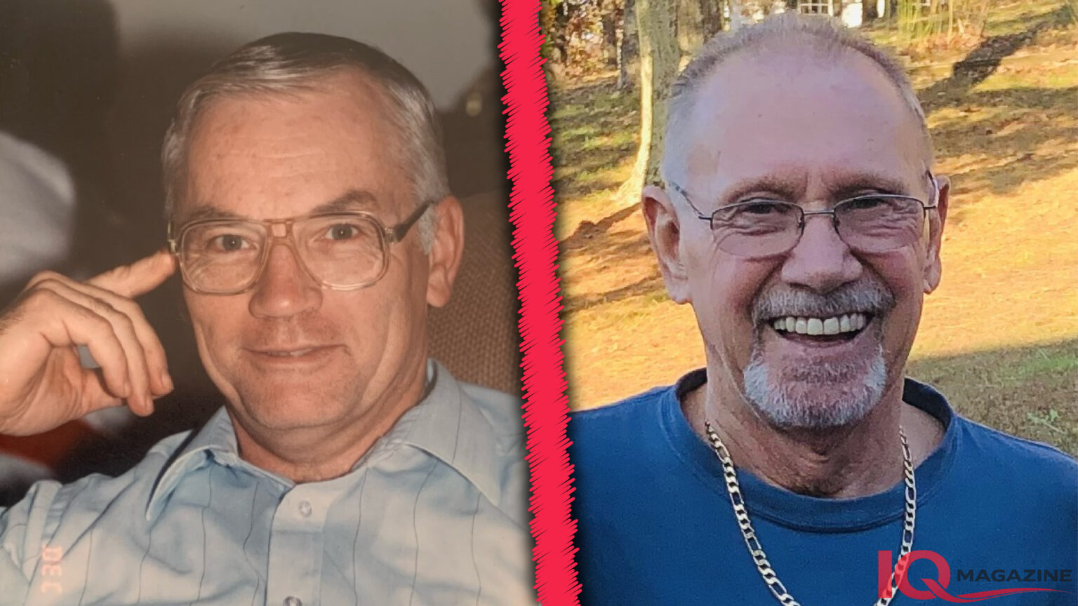 Gerald Upchurch younger and older comparison photos side by side